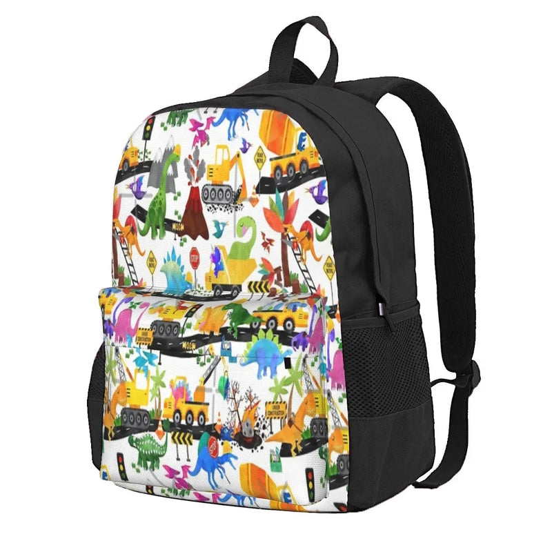 Watercolor Dinosaur Road Crew Backpacks Men's Backpacks Bags For Women