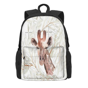 Watercolor Giraffe 2 Backpacks Men Women Kids