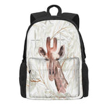 Watercolor Giraffe 2 Backpacks Men Women Kids