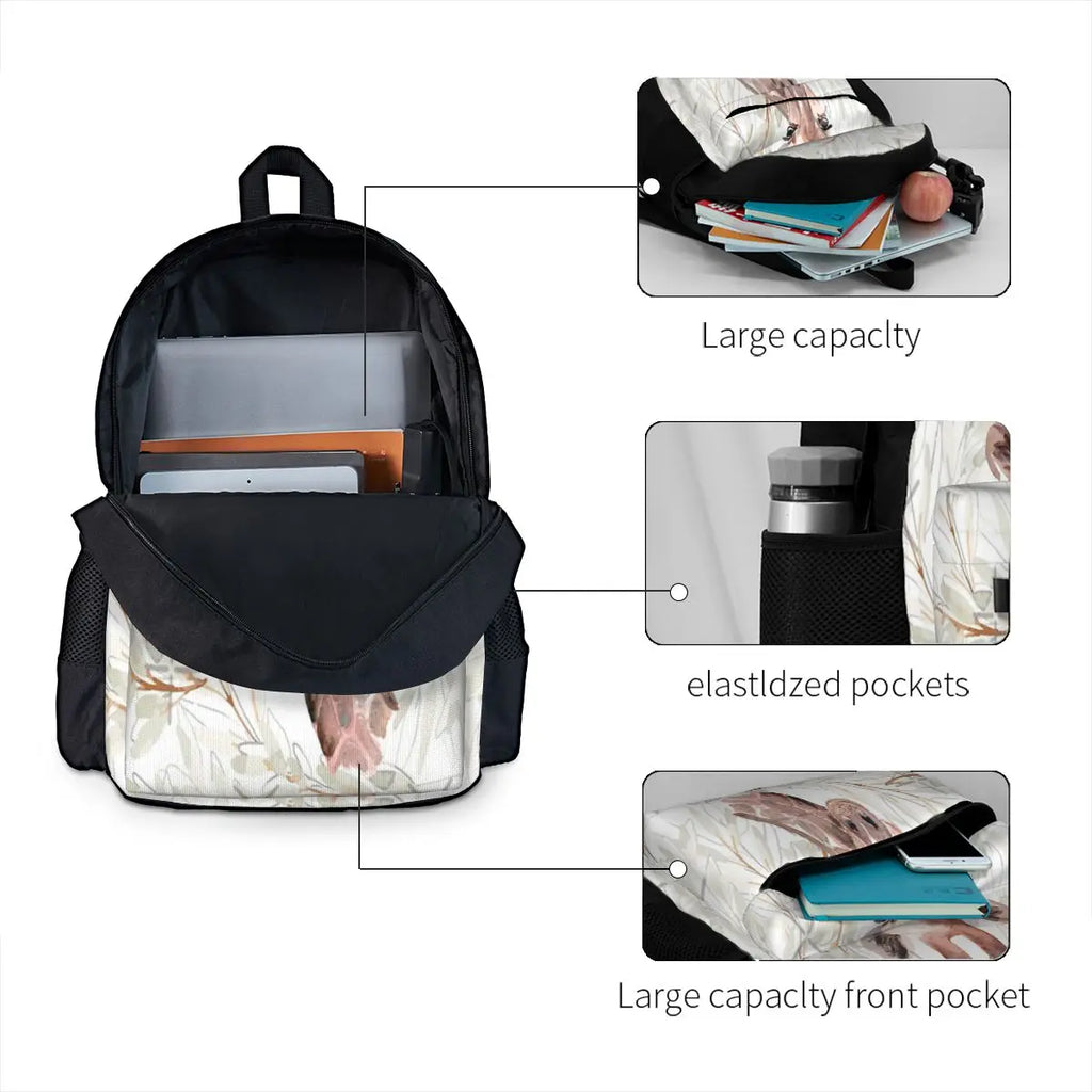 Watercolor Giraffe 2 Backpacks Men Women Kids