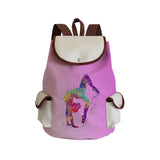 Watercolor Gymnastics Art Print Backpack Women Drawstring Bag