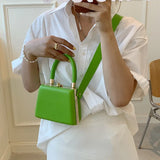 Watercolor Painting Box Shape Party Clutch Shoulder Bag