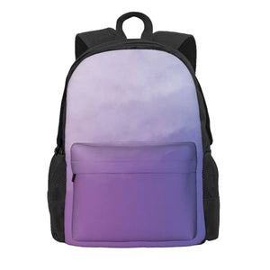 Watercolor Purple Backpacks Men's Backpacks Bags For Women School Bag