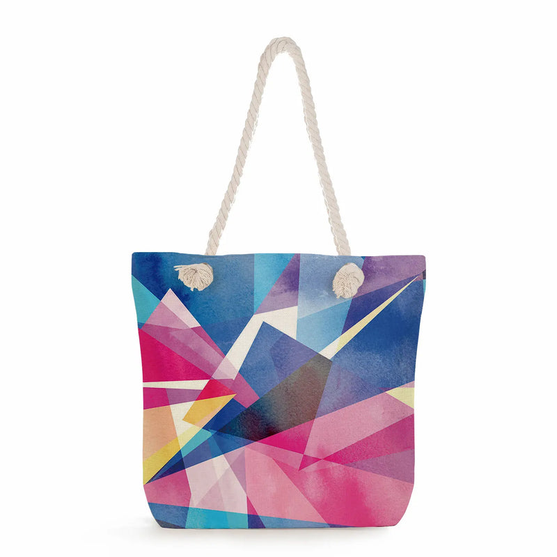 Bright Colors Watercolor Tote Bag for Women