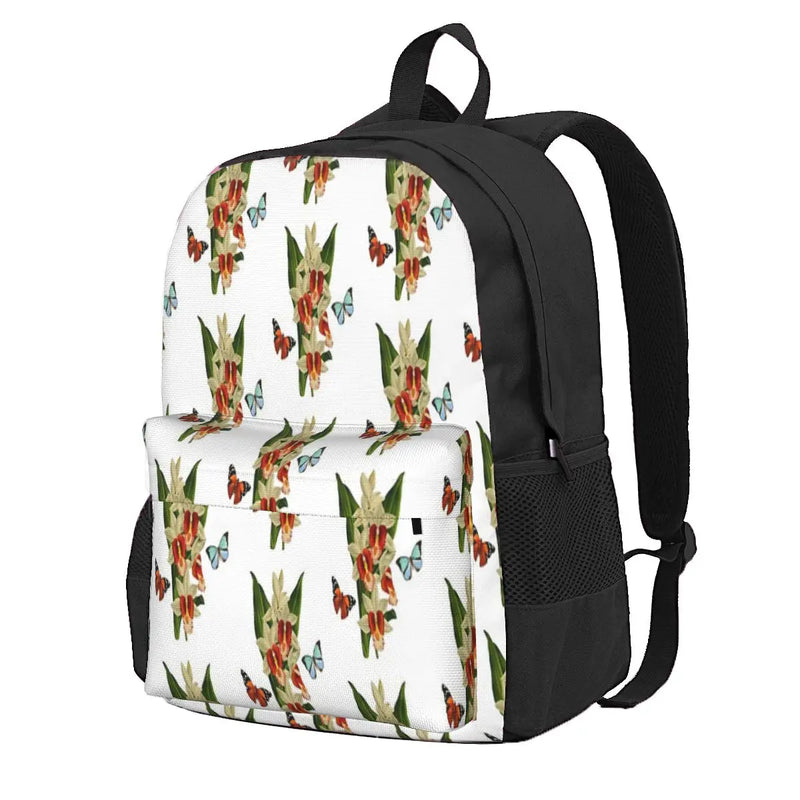 Watercolor And Red Flowers Backpacks Men's Backpacks Bags For Women