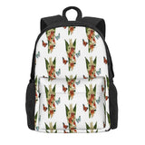 Watercolor And Red Flowers Backpacks Men's Backpacks Bags For Women