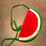 Watermelon Plush Messenger Bag Satchel