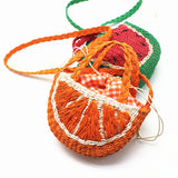 Watermelon Vacation Beach Straw Woven Bag Women Travel Shopper Bags