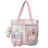 Waterproof Backpack College Vintage Travel Bag for Women