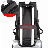Waterproof Men's Business Backpack with USB Port 15.6 Laptop Rucksack