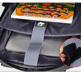 Waterproof Men's Business Backpack with USB Port 15.6 Laptop Rucksack