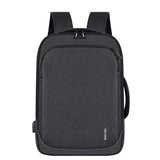 Waterproof Men's Business Backpack with USB Port 15.6 Laptop Rucksack