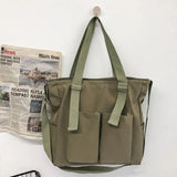 Waterproof Canvas Bag Large Capacity Harajuku Japanese Shoulder Bag