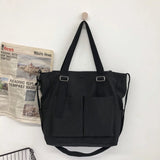 Waterproof Canvas Bag Large Capacity Harajuku Japanese Shoulder Bag