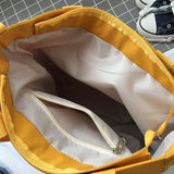 Waterproof Canvas Bag Female Large Capacity Messenger Student Tote Bag