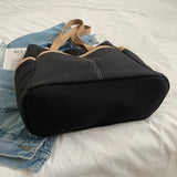 Waterproof Canvas Messenger Bag Large Capacity Student Tote Bag