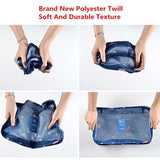 Waterproof Mesh Bag Set Travel Accessories Packing Cube Storage