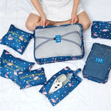 Waterproof Mesh Bag Set Travel Accessories Packing Cube Storage