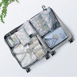 Waterproof Mesh Bag Set Travel Accessories Packing Cube Storage