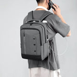Waterproof Laptop Backpack USB Charging Men Bus