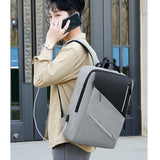 Waterproof Business Backpack Men Reflective Backpacks USB Charging Back Bag