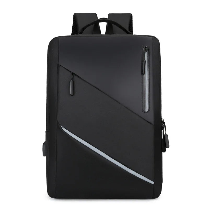 Waterproof Business Backpack Men Reflective Backpacks USB Charging Back Bag