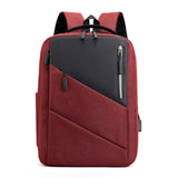 Waterproof Business Backpack Men Stylish Reflective Backpacks USB Charging Bag