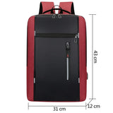 Waterproof Business Backpack Men USB School Backpacks 15.6 Inch Large Capacity B