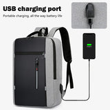 Waterproof Laptop Backpack w/ USB Port & Pockets, Men's School Bag