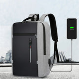 Waterproof Business Backpack USB School 15.6" Laptop