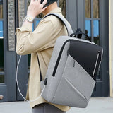 Waterproof Business Backpack Men Usb School Laptop Backpack