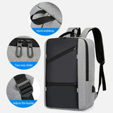 Waterproof Business Backpack Men Usb School Laptop Backpack