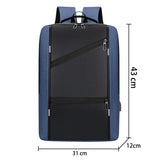Waterproof Business Backpack Men Usb School Laptop Backpack