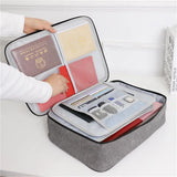 Waterproof Briefcase Bag Men Document Organizer