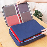 Waterproof Business Briefcase Bag Organizer Oxford Men Document Holder