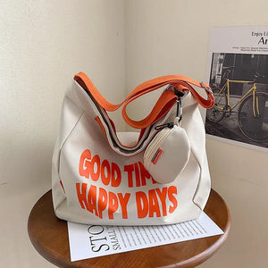 Waterproof Canvas Crossbody Bags for Women Handbags Shoulder Bag