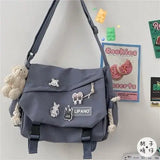 Waterproof Canvas Shoulder Bag Crossbody Bags Large Capacity