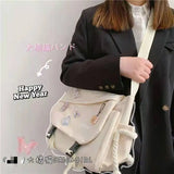 Waterproof Canvas Shoulder Bag Crossbody Bags Large Capacity