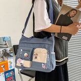 Waterproof Canvas Women Handbags Shoulder Bags Youth Version