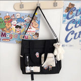 Waterproof Canvas Women Handbags Shoulder Bags Youth Version