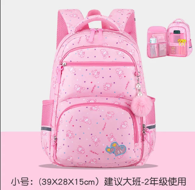 Waterproof Girls School Bag Orthopedic Backpack