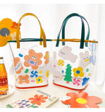 Waterproof Clear Handbag Girls Rabbit Transperant Travel Beach Bag