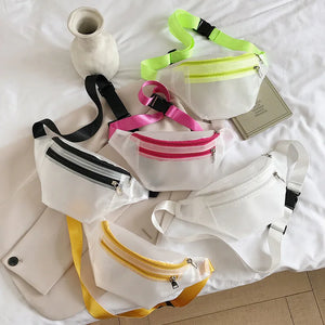 Waterproof Clear Pvc Fanny Pack Women See Through Jelly Purse