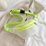 Waterproof Clear Pvc Fanny Pack Women See Through Jelly Purse