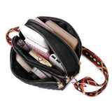 Waterproof Crossbody Shoulder Bag with Colored Strap