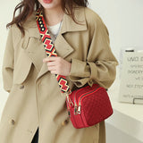 Waterproof Crossbody Shoulder Bag with Colored Strap