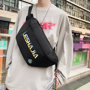 Waterproof Composite Waist Bag For Men Unisex Reflective Outdoor Chest Bag