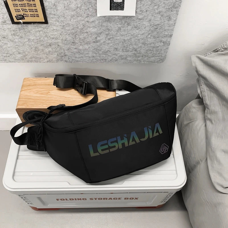 Waterproof Composite Waist Bag For Men Unisex Reflective Outdoor Chest Bag