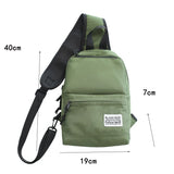 Waterproof Oxford Shoulder Bags Casual Crossbody Chest Waist Fanny Pack