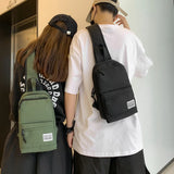 Waterproof Oxford Shoulder Bags Casual Crossbody Chest Waist Fanny Pack